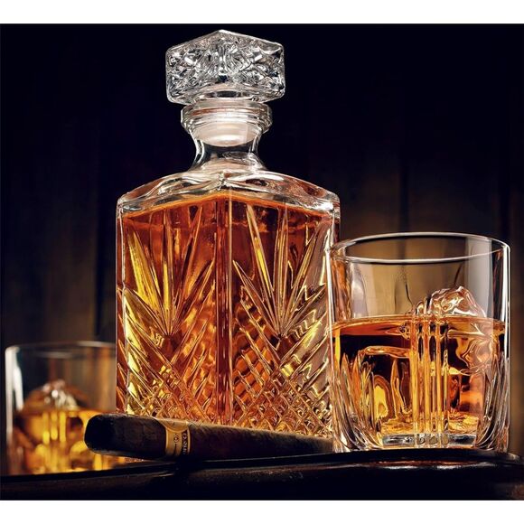 Bormioli Rocco Selecta Collection Whiskey Decanter – Sophisticated Diamond - Picture 1 of 5